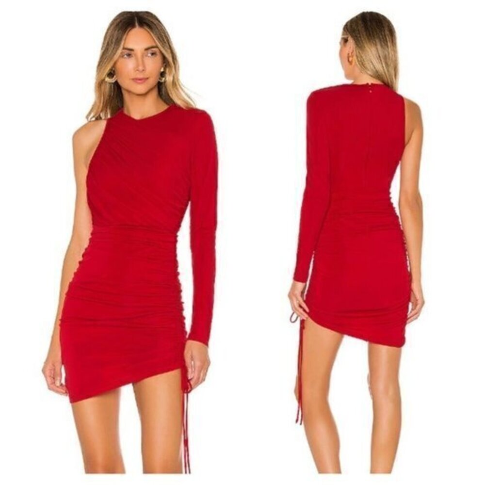 Michael Costello x REVOLVE Farrah Mini Dress - Red